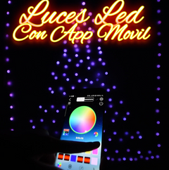 🎄Guirnalda de Luces LED navideñas 🎄Control con APP BLUETOOTH y conexión USB