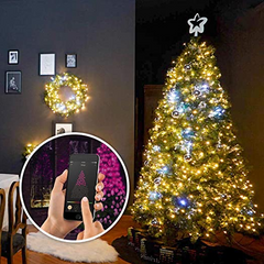 🎄Guirnalda de Luces LED navideñas 🎄Control con APP BLUETOOTH y conexión USB