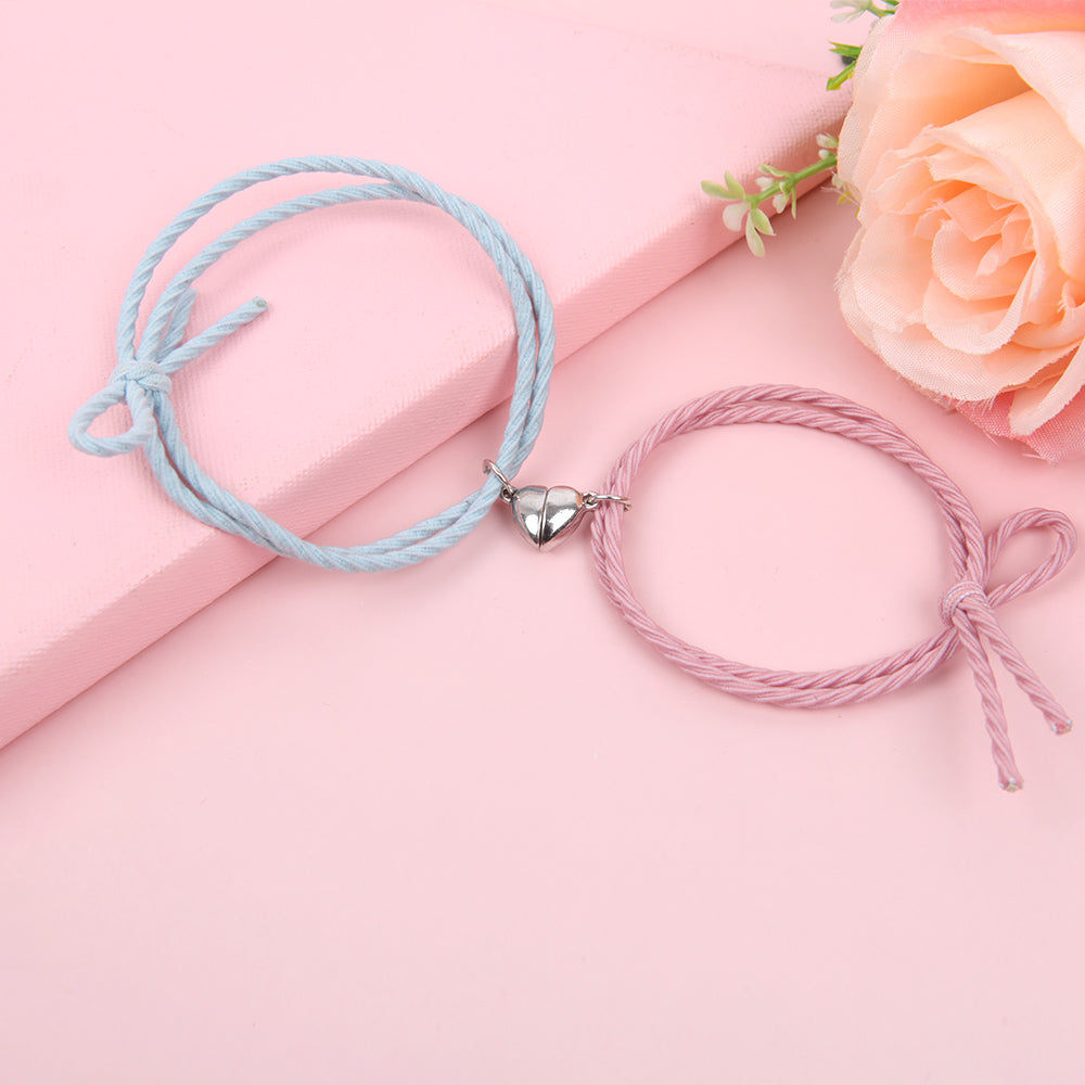 SET DE PULSERAS DE CORAZÓN CON IMÁN - ENVÍO GRATIS