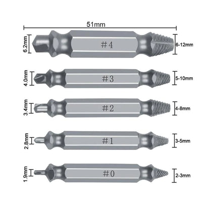 EXTRACTOR ✨ BROCAS X5 UNIDADES PARA REMOVER TORNILLOS