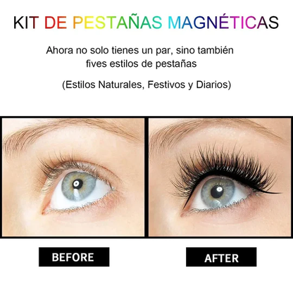 SET PESTAÑAS MAGNÉTICAS - Envío Gratis