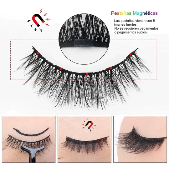 SET PESTAÑAS MAGNÉTICAS - Envío Gratis