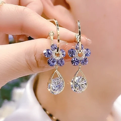 Aretes de Cristal 🌸 Súper oferta